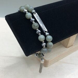 Soul Stacks Follow Your Heart Beaded Stretch Bracelets Labradorite 2